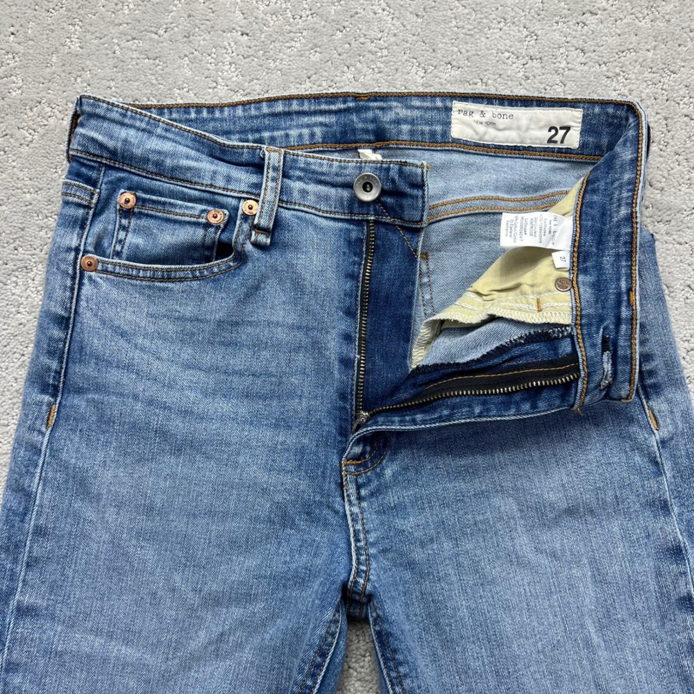 Rag & Bone Jeans Womens 27 Montrose Stretch Nina High Rise Skinny Distressed
